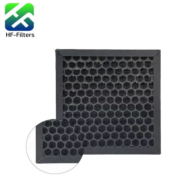 Home appliance parts H13 H14 air purifier custom active carbon air filter for smoking odor removal (1)