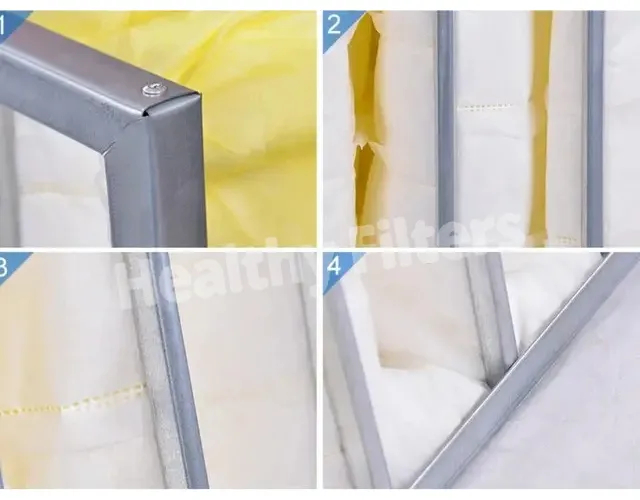 Medium Efficiency Multi Bag Filters Air Handler Synthetic Pocket Pre Air Filters (1)