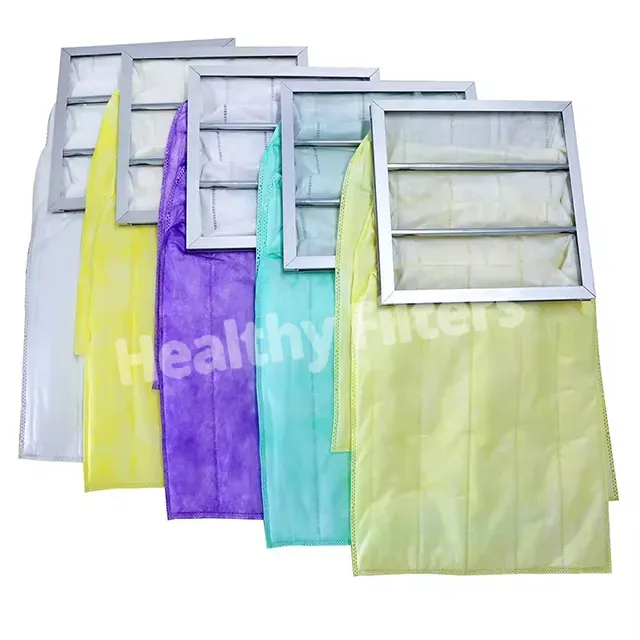 Synthetic Fiber Pocket Filters Bag Air Filter F6 F7 F8 F9 with High Dust Capacity for HVAC AC System (1)