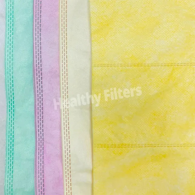 Synthetic Non-Woven Fiber Multi Pocket Media Cloth Roll Bag Filter Air Filter Paper Manufacturing (1)
