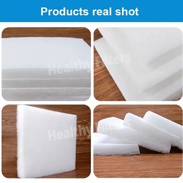 White Spray Paint Booth Ceiling Filter Media Polyester Cotton Fabric Filter Cloth Hepa For G2_G3_G4_F5 (1)