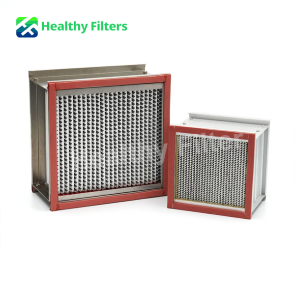 Glassfiber Media High Temperature HEPA Filter with Frame and Aluminum Separators01