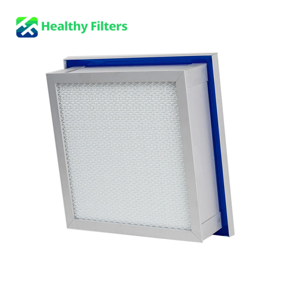 Mini Pleat Panel Filter U15 H14 HEPA ULPA Air Filter with Gel Seal Anodized Aluminum Alloy Frame