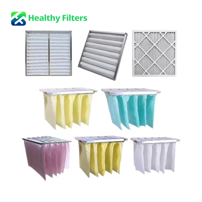 Bag Medium Synthetic Fiber Filter F6 F7 F8 Filter Fiberglass Pocket Air Filter