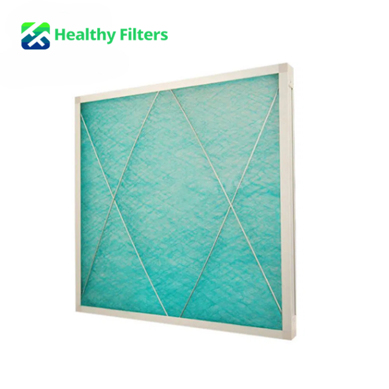 Customized Green and White Spray Paint Initial Effect Paint Mist Fiber Cotton Plate Air Filter