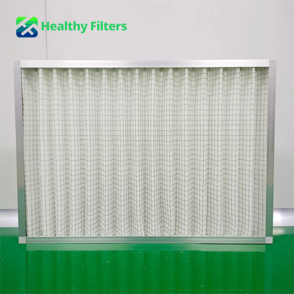 Customized Panel Pleated Pre 20*20*1 24*24*1 Aluminum Frame Air Washable Metal Filter