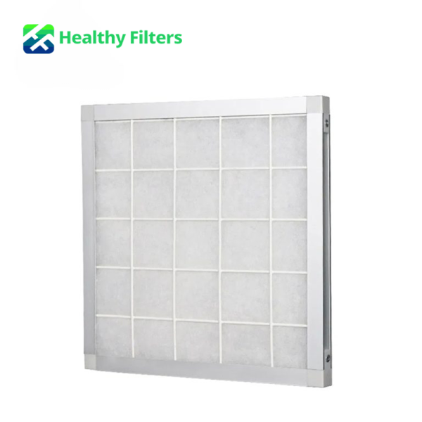 G3/G4 Activated Carbon Aluminum Frame HVAC Medium Efficiency Filter Plate for Air Conditioning Systems
