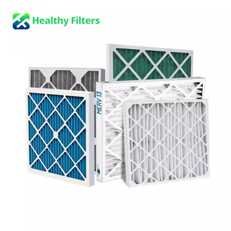 Customized Merv 6 Merv 8 Merv 11 Merv 13 Cardboard Frame Pleated Panel AC Furnace HVAC Air Filter