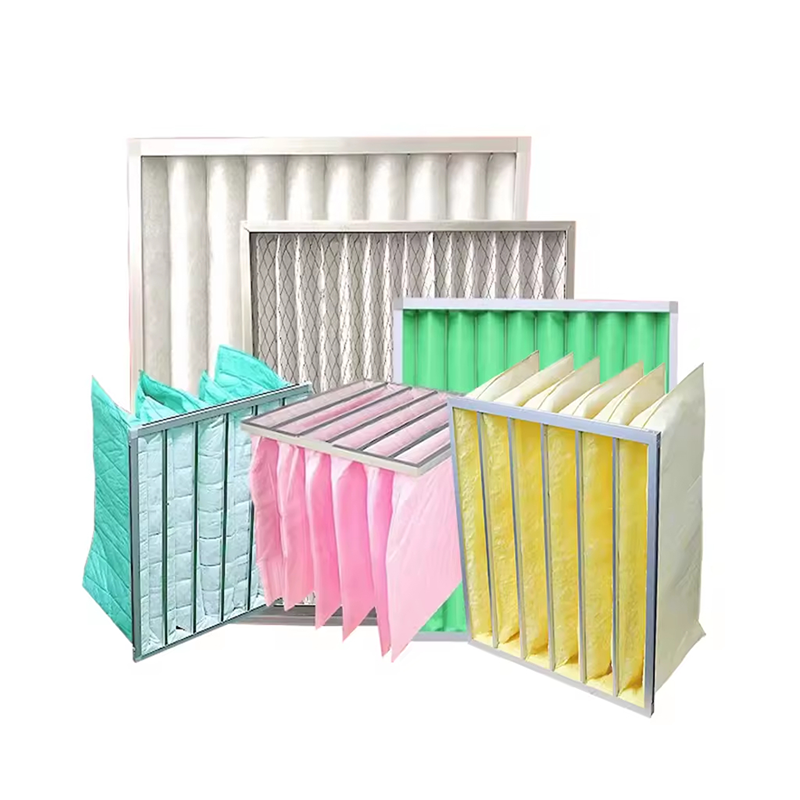 Bag Medium Synthetic Fiber Filter F6 F7 F8 Filter Fiberglass Pocket Air Filter