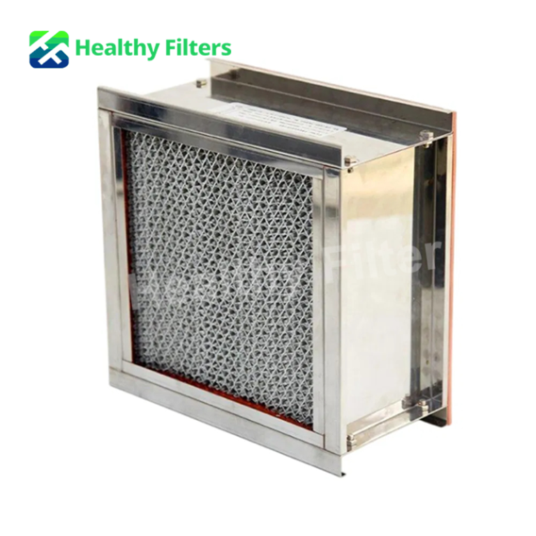 Glassfiber Media High Temperature HEPA Filter with Frame and Aluminum Separators02