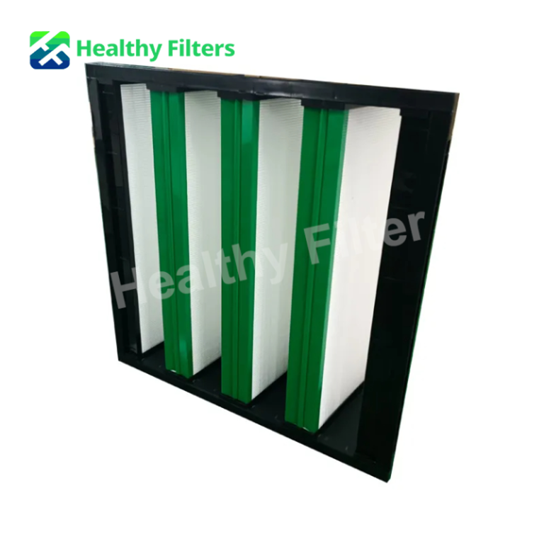 Custom Multi Function Compact Box Filters V-Bank Filter H10 H12 H13 H14 U15 HEPA Air Filter02
