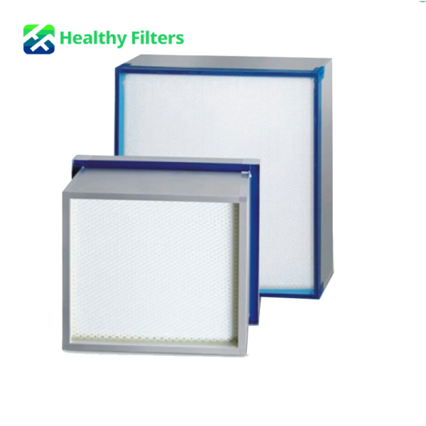 Mini Pleat Panel Filter U15 H14 HEPA ULPA Air Filter with Gel Seal Anodized Aluminum Alloy Frame