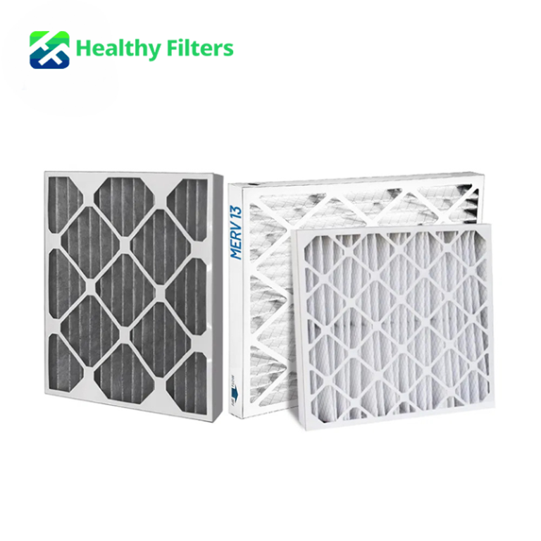 Customized Merv 6 Merv 8 Merv 11 Merv 13 Cardboard Frame Pleated Panel AC Furnace HVAC Air Filter
