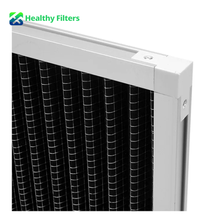 Metal-Backed Pleated Carbon Filters with Honeycomb Activated Carbon for Electronics Factories Odor Removal Solutions
