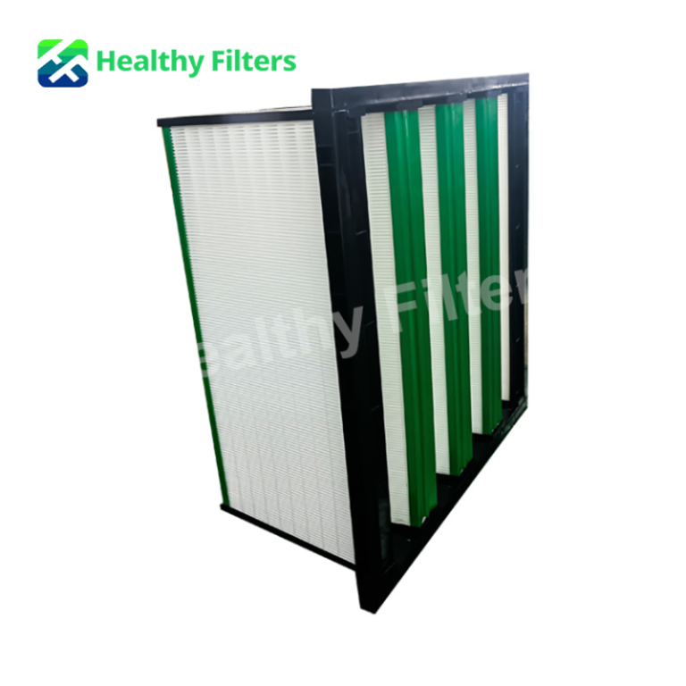 Custom Multi Function Compact Box Filters V-Bank Filter H10 H12 H13 H14 U15 HEPA Air Filter01