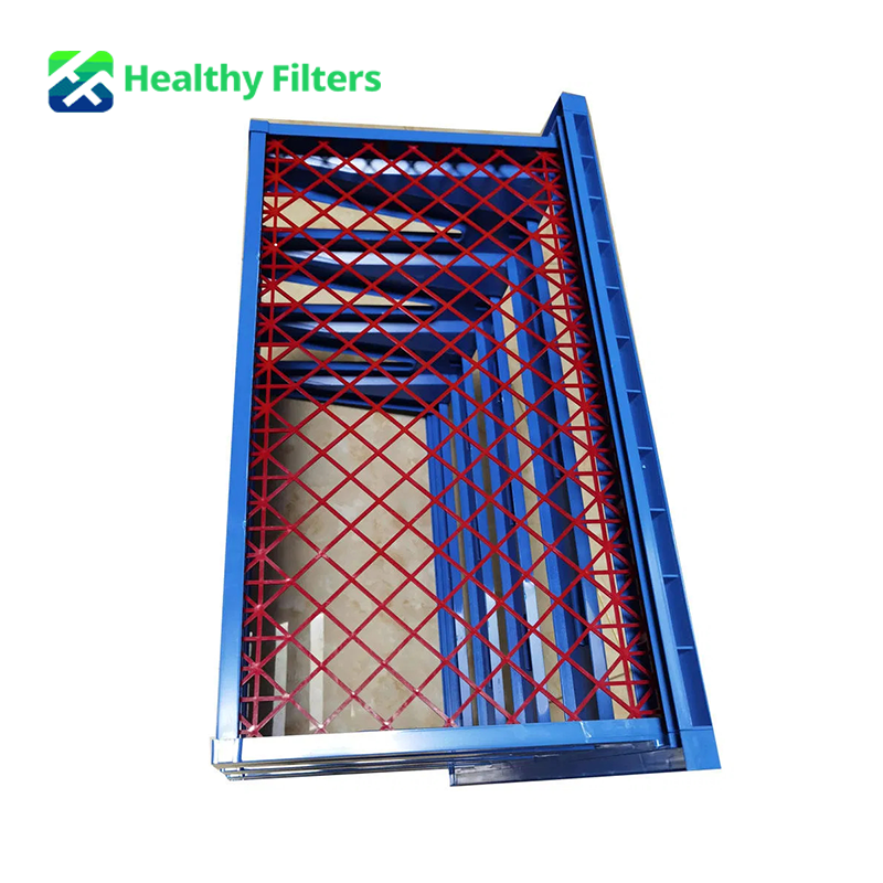 Heavy-Duty [Specific Inch] V Bank Air Filter Frame - Durable Steel Construction for Industrial HVAC & Automotive Filtration Systems02