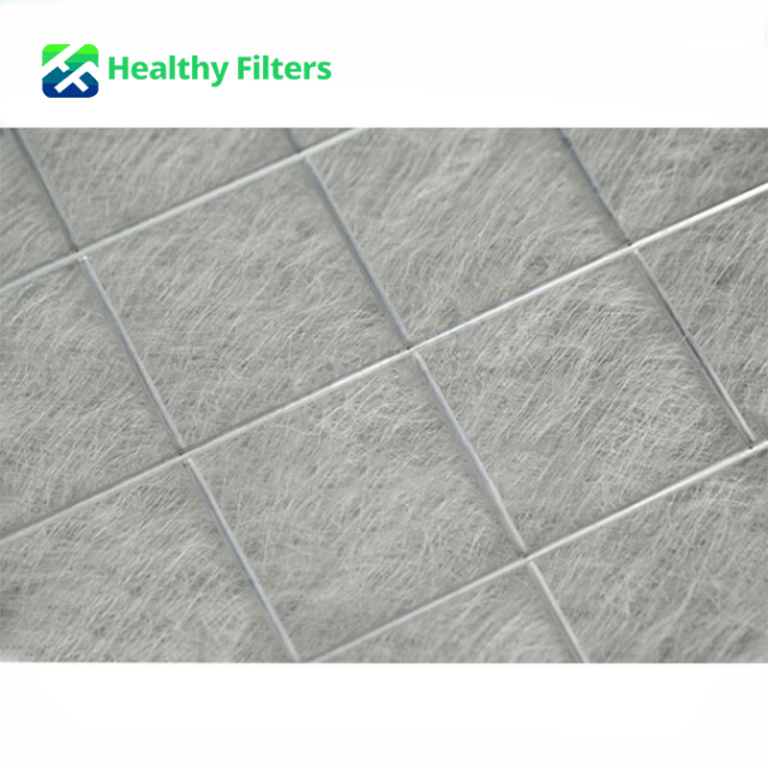 Customized Green and White Spray Paint Initial Effect Paint Mist Fiber Cotton Plate Air Filter