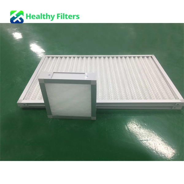Customized Panel Pleated Pre 20*20*1 24*24*1 Aluminum Frame Air Washable Metal Filter