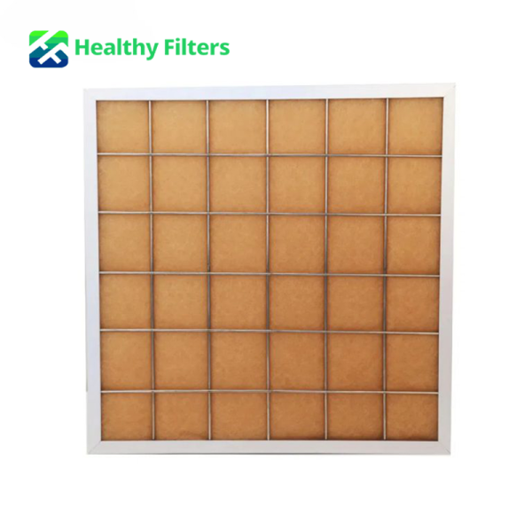 G3/G4 Activated Carbon Aluminum Frame HVAC Medium Efficiency Filter Plate for Air Conditioning Systems