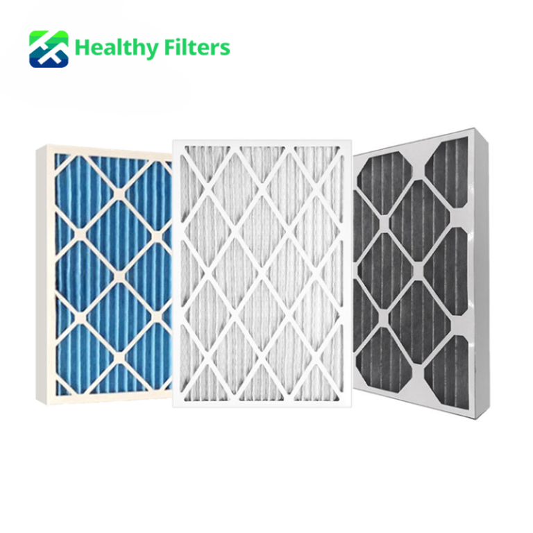 Customized Merv 6 Merv 8 Merv 11 Merv 13 Cardboard Frame Pleated Panel AC Furnace HVAC Air Filter