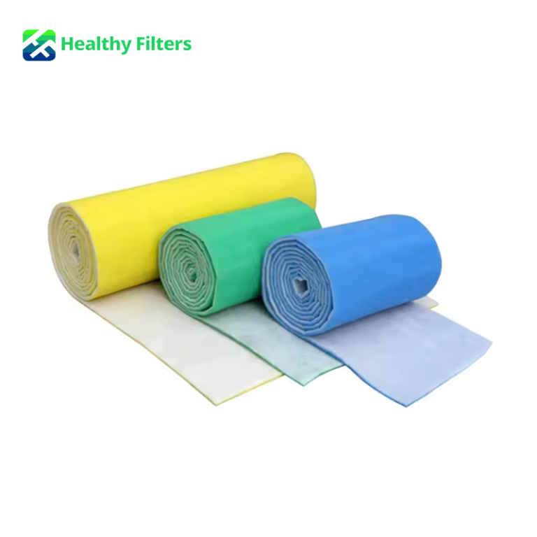 G4 Polyester Pre - Particle Filter Media Roll for HVAC Air Intake Filters