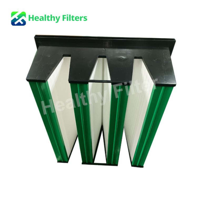 Custom Multi Function Compact Box Filters V-Bank Filter H10 H12 H13 H14 U15 HEPA Air Filter04