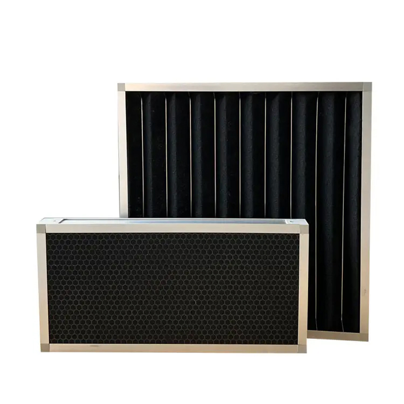 Metal-Backed Pleated Carbon Filters with Honeycomb Activated Carbon for Electronics Factories Odor Removal Solutions