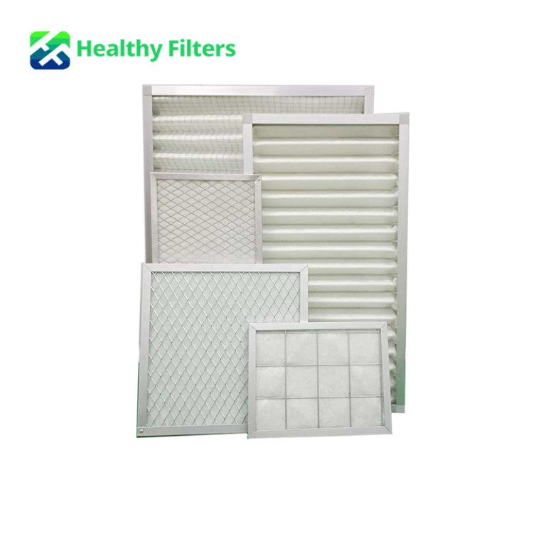 Customized Panel Pleated Pre 20*20*1 24*24*1 Aluminum Frame Air Washable Metal Filter