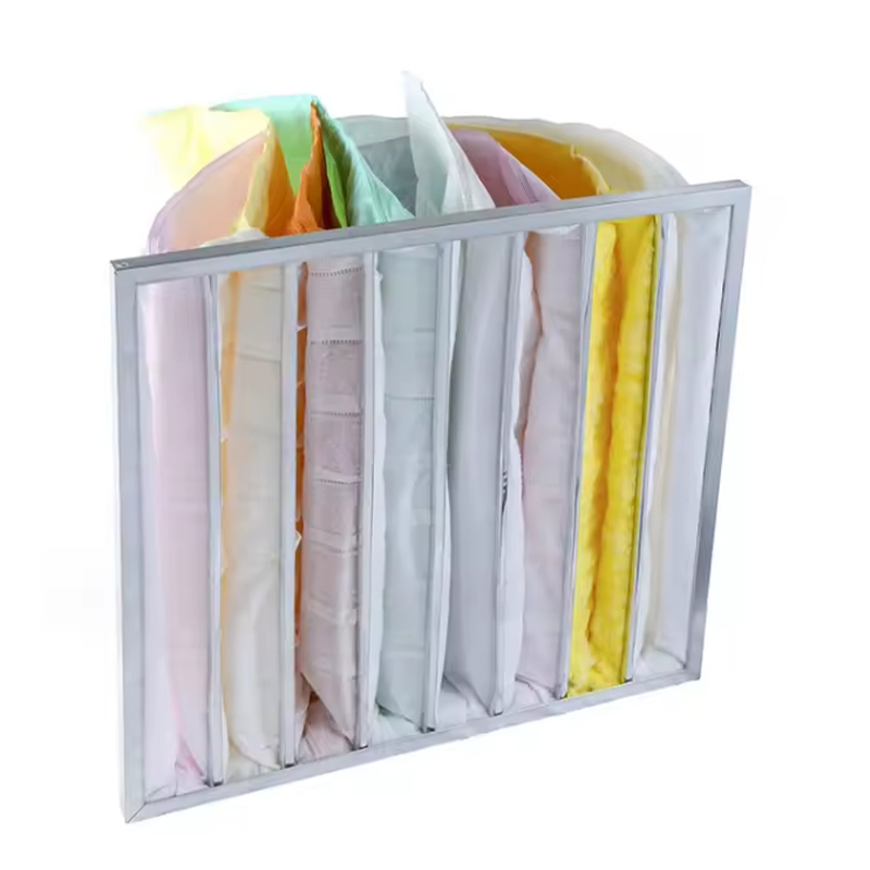 Bag Medium Synthetic Fiber Filter F6 F7 F8 Filter Fiberglass Pocket Air Filter