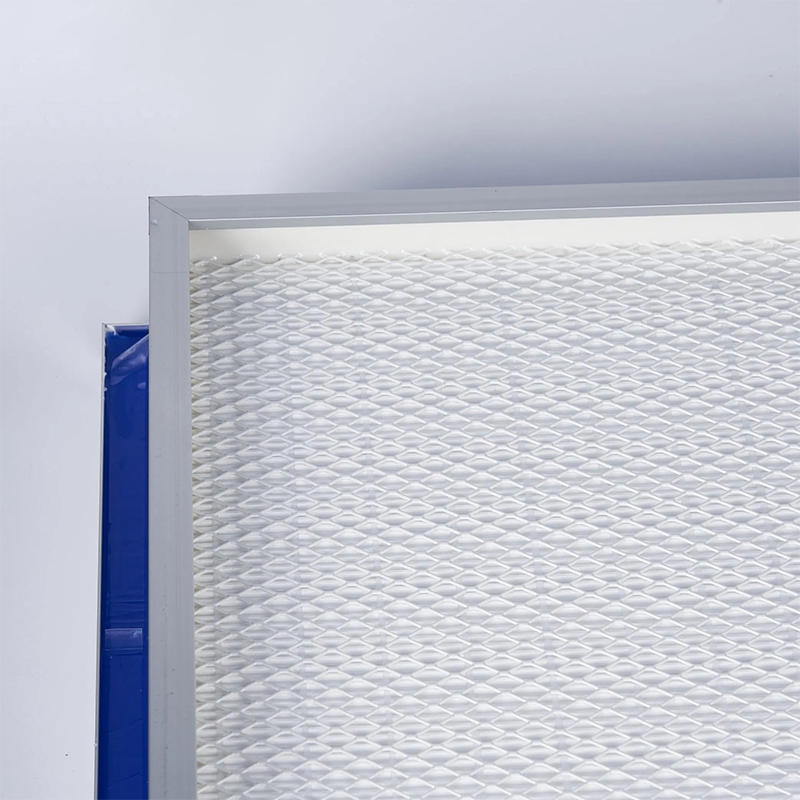 Mini Pleat Panel Filter U15 H14 HEPA ULPA Air Filter with Gel Seal Anodized Aluminum Alloy Frame-6