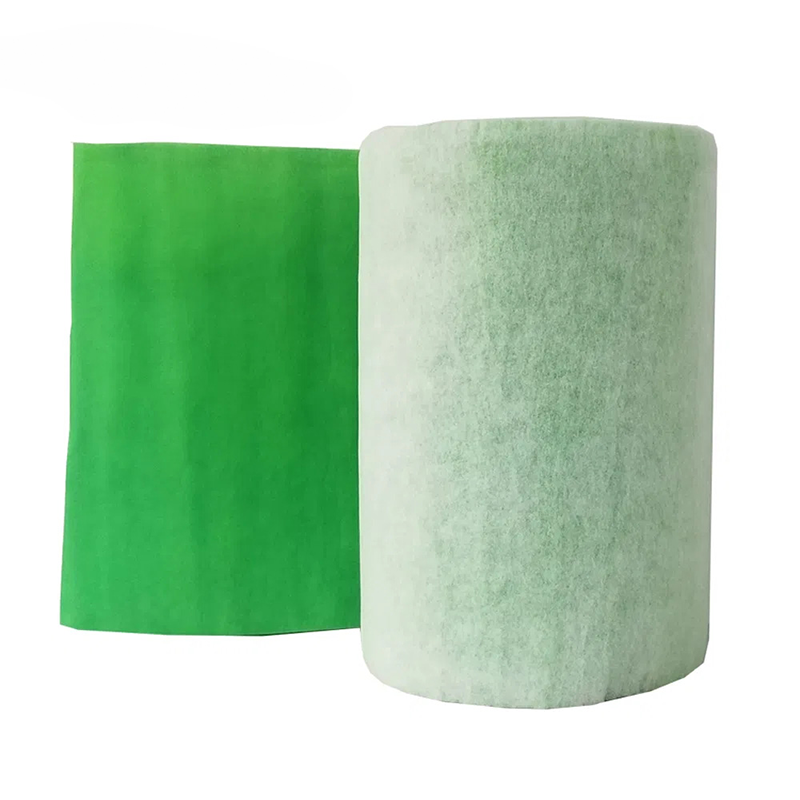 Customized Green and White Spray Paint Initial Effect Paint Mist Fiber Cotton Plate Air Filter