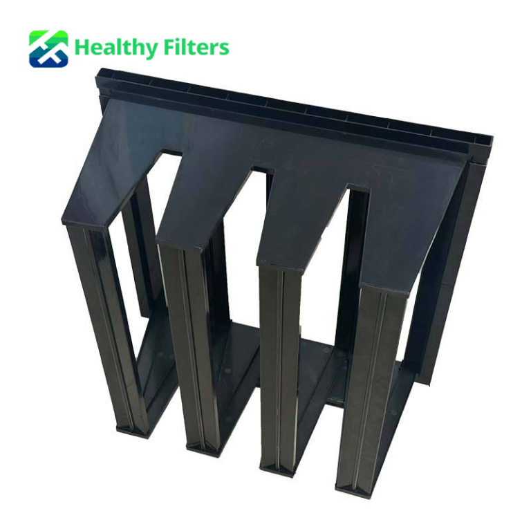 Heavy-Duty [Specific Inch] V Bank Air Filter Frame - Durable Steel Construction for Industrial HVAC & Automotive Filtration Systems04