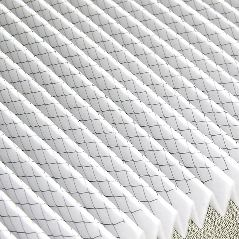 G4 Non - Woven Fabric Air Filter Material Roll with Metal Mesh Cover for Manufacturing