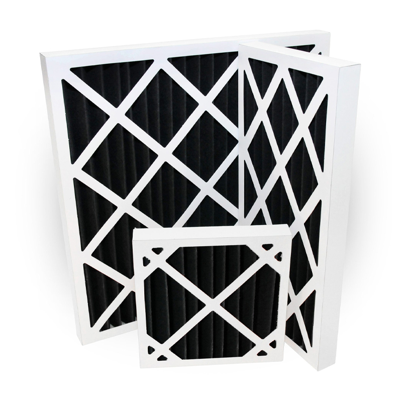 Odor Remover Panel Type Activated Carbon Filter for HVAC Systems Smoke, VOCs & Odor Control Solutions
