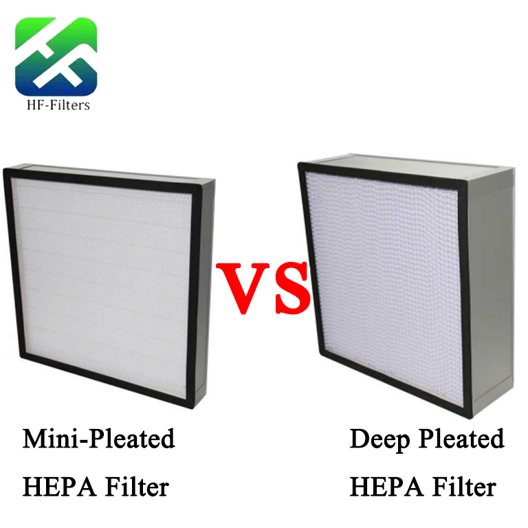 Mini-Pleated HEPA Filter vs. Deep Pleated HEPA Filter