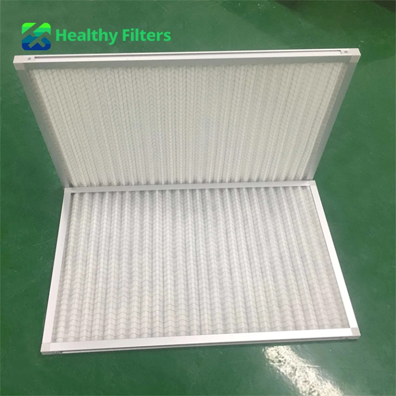 Panel Pleated Pre Aluminum Frame Air Washable Metal Filter