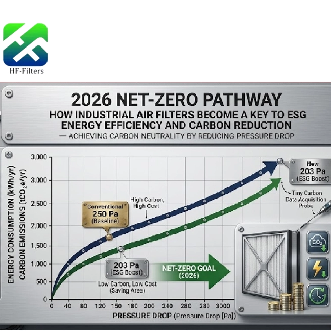 2026 Net-Zero Pathway How Industrial Air Filters Become a Key to ESG Energy Efficiency and Carbon Reduction Achieving Carbon Neutrality by Reducing Pressure Drop
