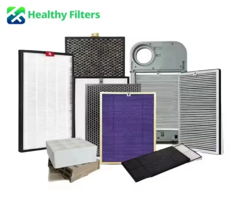 Assorted replacement HEPA and activated carbon panel filters