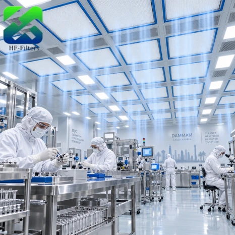 Industrial cleanroom HEPA air filtration systemw